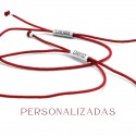 Pack pulseras Hilo Rojo personalizable - 2 pulseras