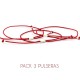Hilo rojo tres pulseras