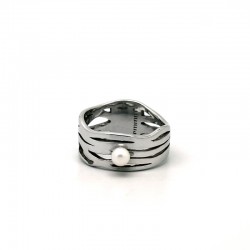 LEONOR - Anillo de plata con perla cultivada